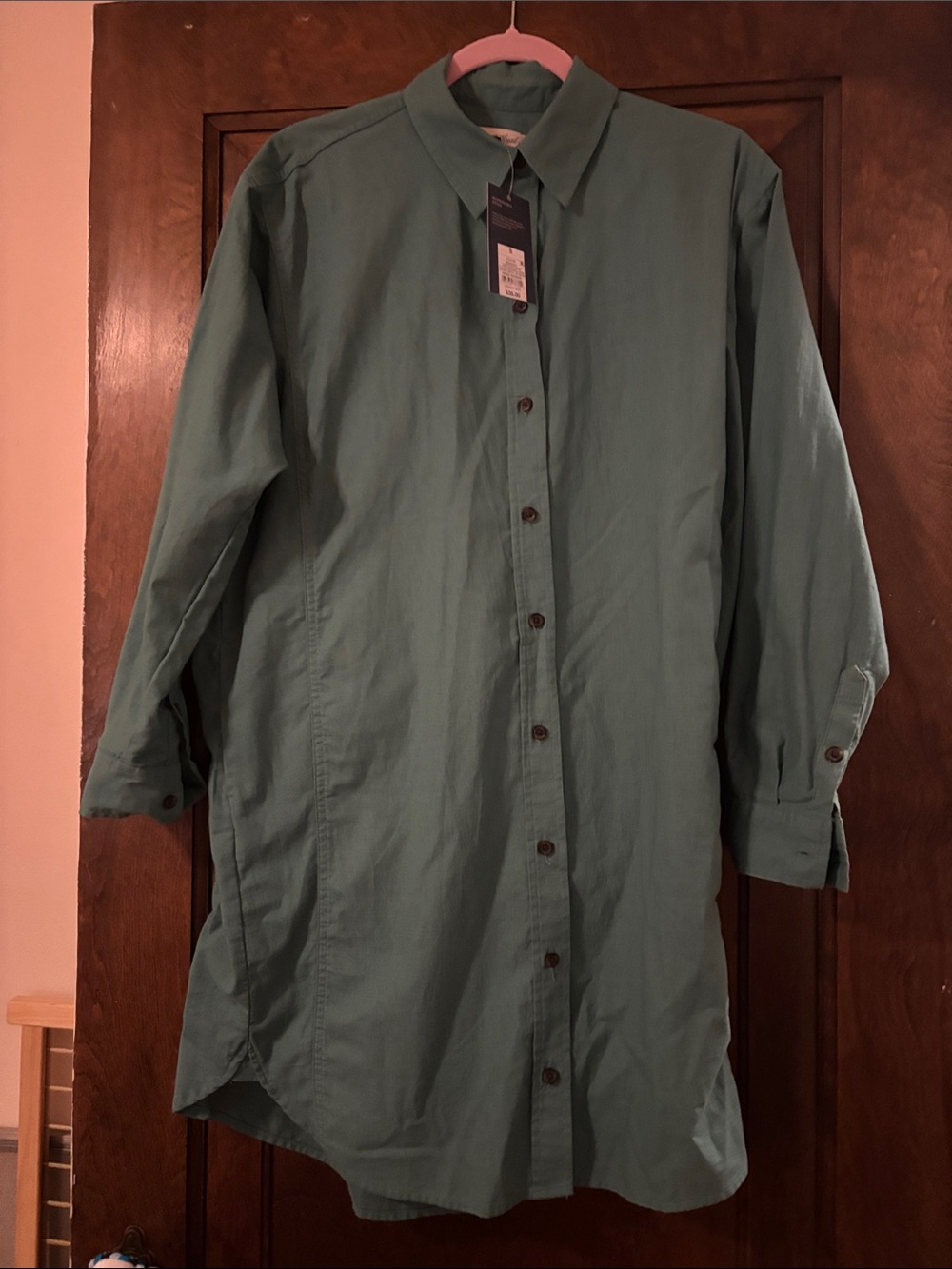 Universal Thread Light Sage Green Long Shirt Jacket